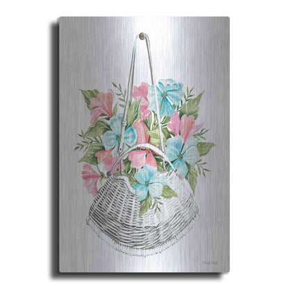 Luxe Metal Art 'Floral Pop III' by Cindy Jacobs, Metal Wall Art