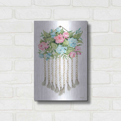 Luxe Metal Art 'Floral Pop V' by Cindy Jacobs, Metal Wall Art,12x16