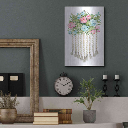 Luxe Metal Art 'Floral Pop V' by Cindy Jacobs, Metal Wall Art,12x16