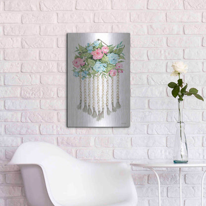 Luxe Metal Art 'Floral Pop V' by Cindy Jacobs, Metal Wall Art,16x24