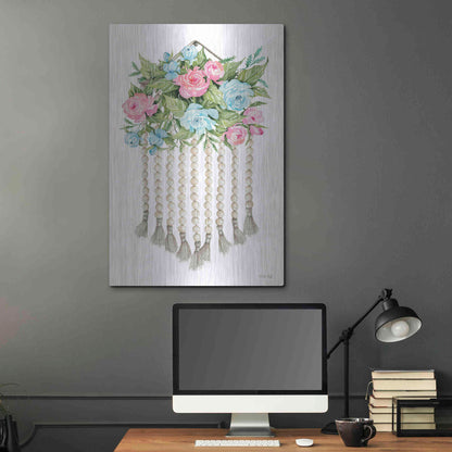 Luxe Metal Art 'Floral Pop V' by Cindy Jacobs, Metal Wall Art,24x36