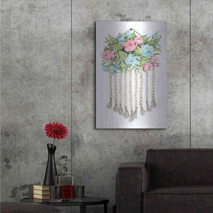 Luxe Metal Art 'Floral Pop V' by Cindy Jacobs, Metal Wall Art,24x36