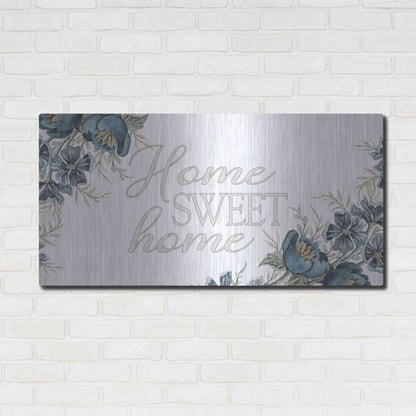 Luxe Metal Art 'Home Sweet Home 2' by Cindy Jacobs, Metal Wall Art,48x24