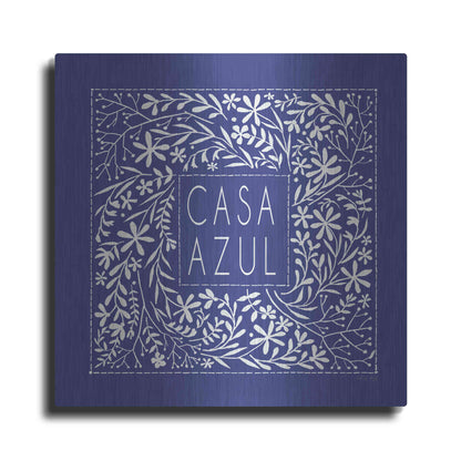 Luxe Metal Art 'Casa Azul' by Cindy Jacobs, Metal Wall Art