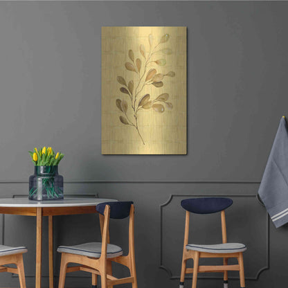 Luxe Metal Art 'Golden Dogwood' by Cindy Jacobs, Metal Wall Art,24x36
