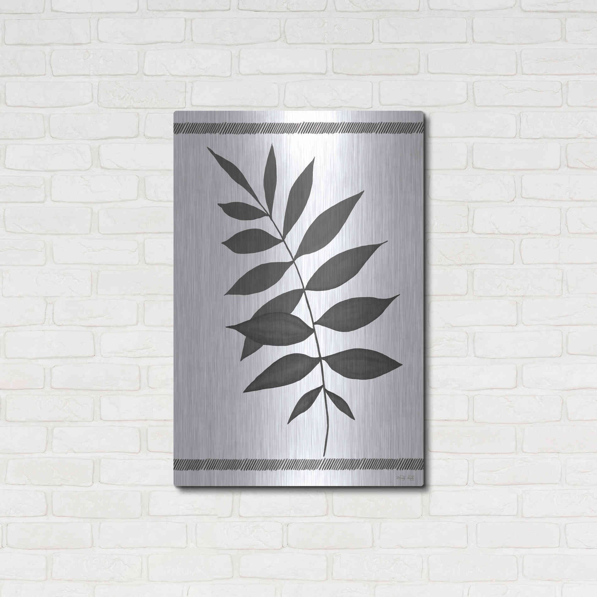 Luxe Metal Art 'Leaf Collection II' by Cindy Jacobs, Metal Wall Art,24x36