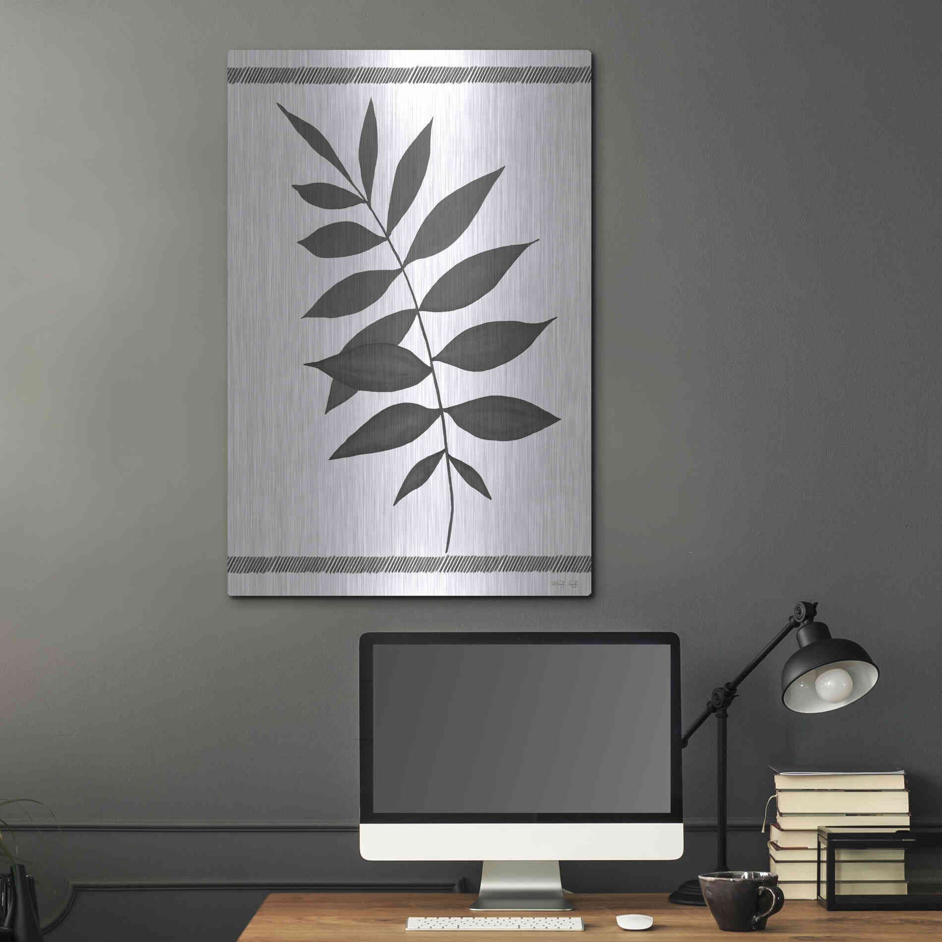 Luxe Metal Art 'Leaf Collection II' by Cindy Jacobs, Metal Wall Art,24x36