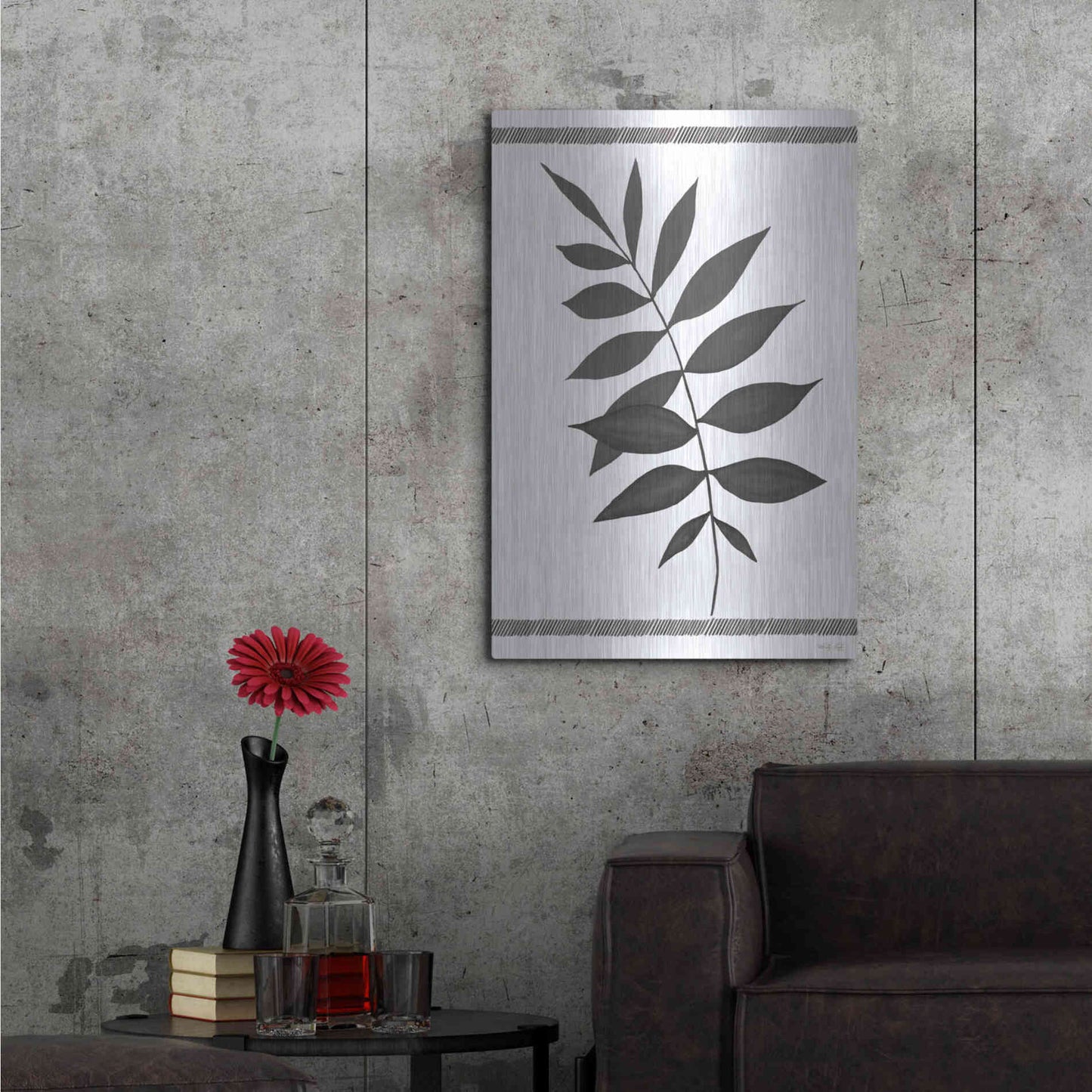 Luxe Metal Art 'Leaf Collection II' by Cindy Jacobs, Metal Wall Art,24x36