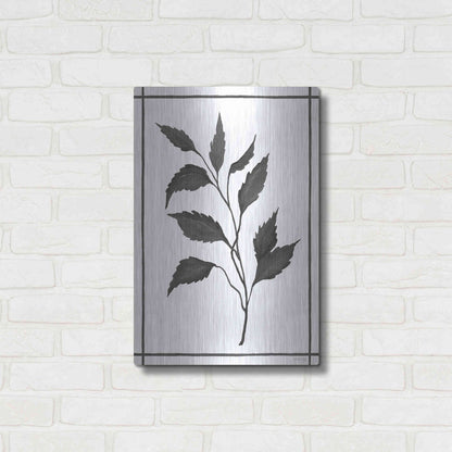 Luxe Metal Art 'Leaf Collection III' by Cindy Jacobs, Metal Wall Art,16x24