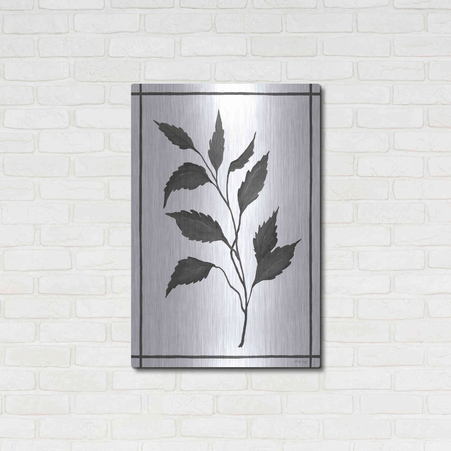 Luxe Metal Art 'Leaf Collection III' by Cindy Jacobs, Metal Wall Art,24x36