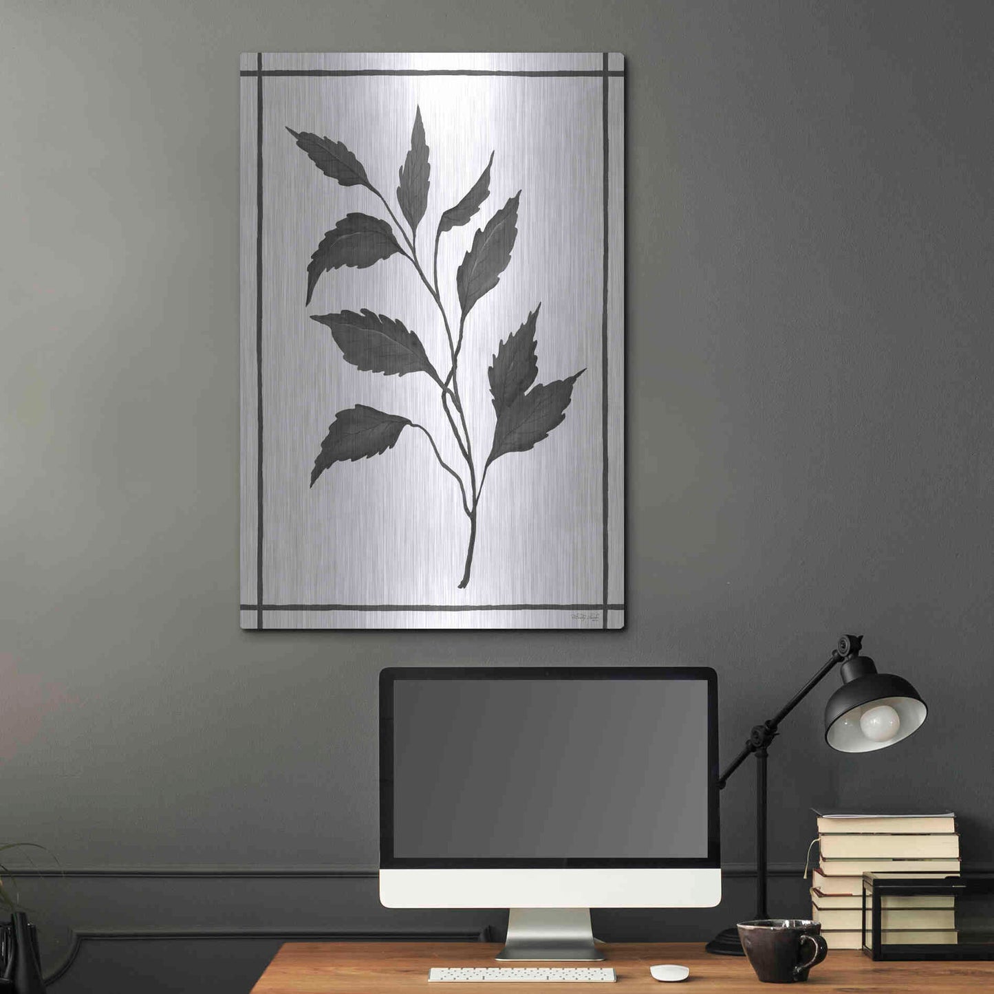 Luxe Metal Art 'Leaf Collection III' by Cindy Jacobs, Metal Wall Art,24x36
