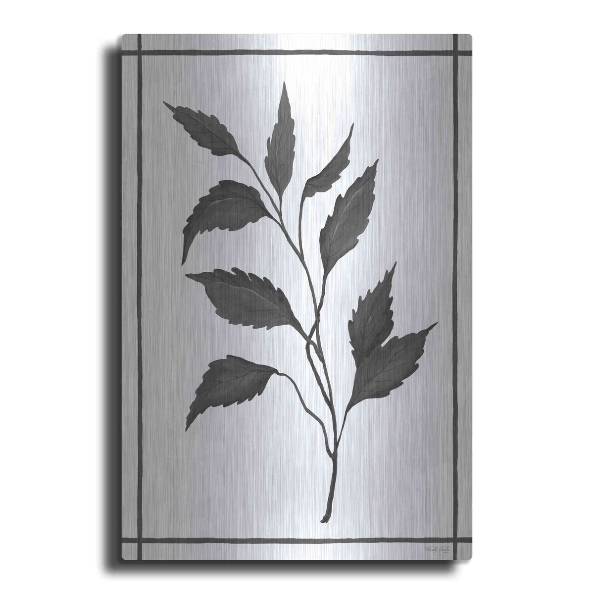 Luxe Metal Art 'Leaf Collection III' by Cindy Jacobs, Metal Wall Art