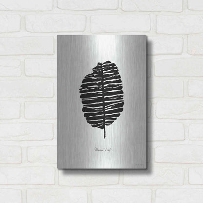 Luxe Metal Art 'Ebony Palm I' by Cindy Jacobs, Metal Wall Art,12x16