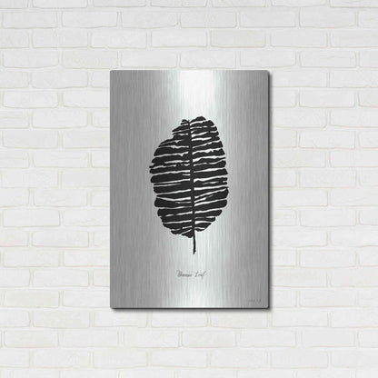 Luxe Metal Art 'Ebony Palm I' by Cindy Jacobs, Metal Wall Art,24x36