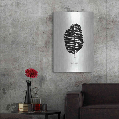 Luxe Metal Art 'Ebony Palm I' by Cindy Jacobs, Metal Wall Art,24x36