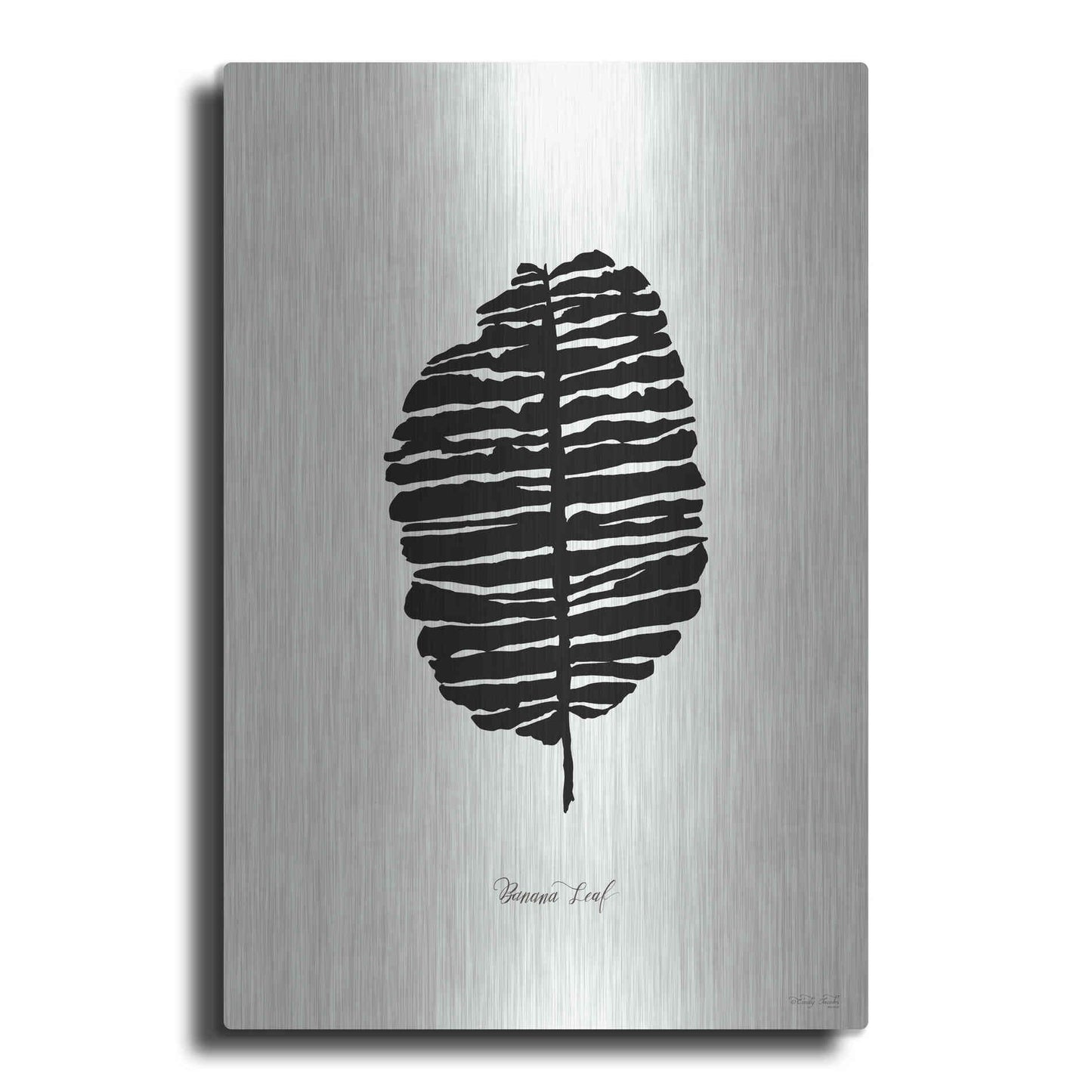 Luxe Metal Art 'Ebony Palm I' by Cindy Jacobs, Metal Wall Art