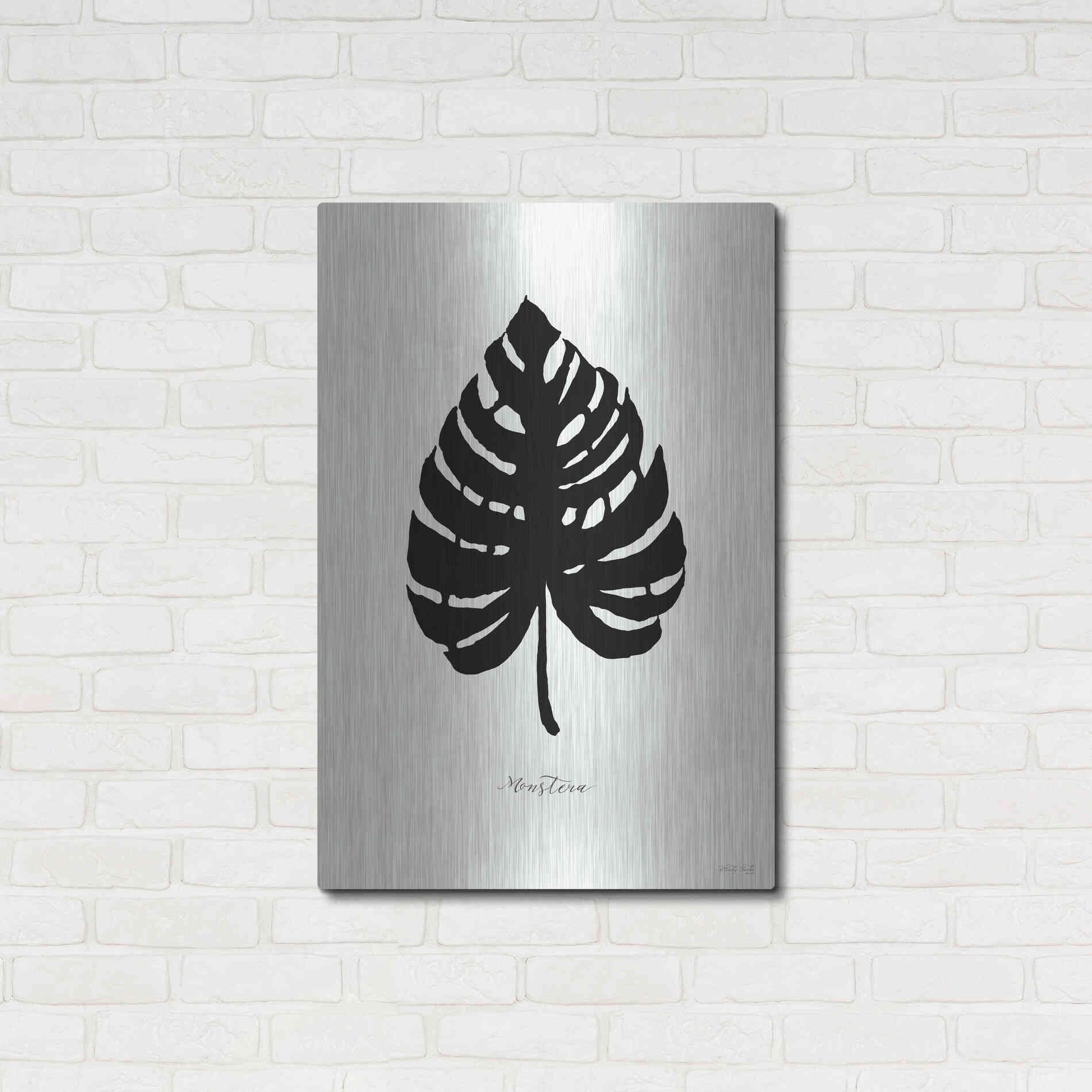 Luxe Metal Art 'Ebony Palm II' by Cindy Jacobs, Metal Wall Art,24x36