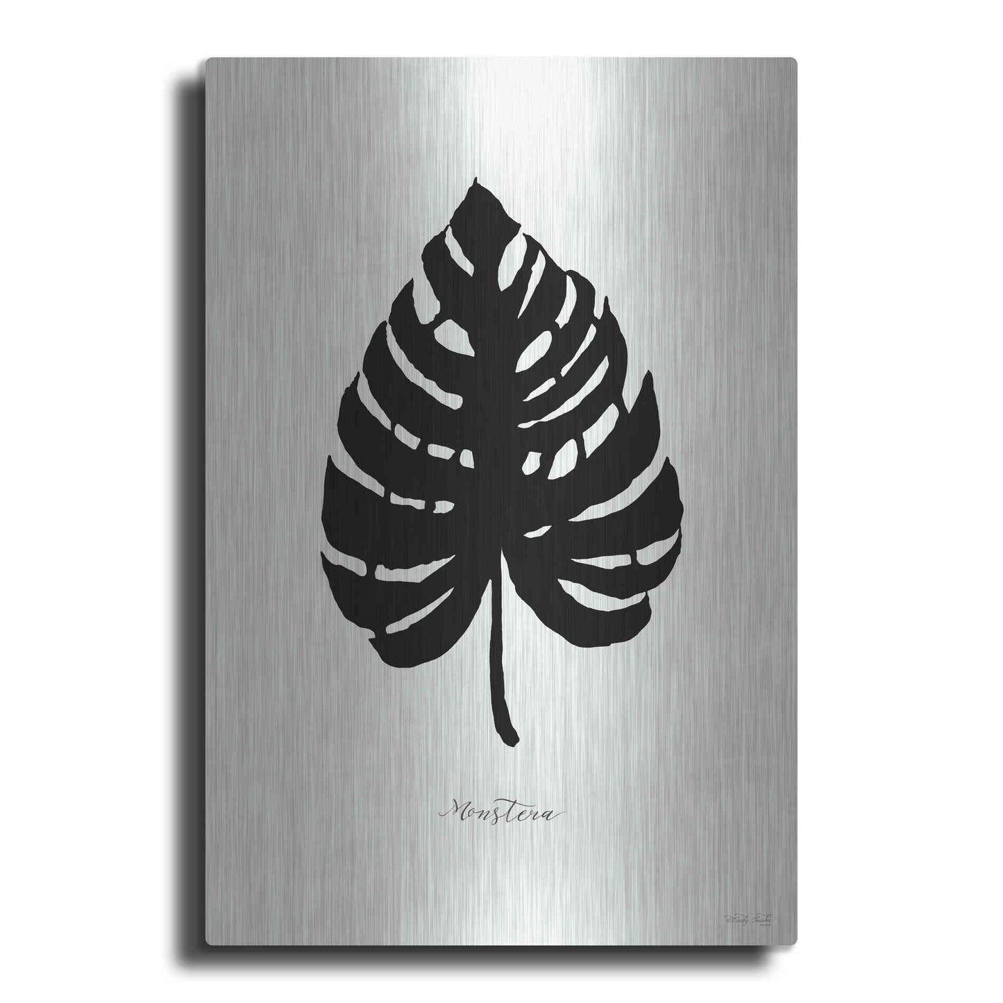 Luxe Metal Art 'Ebony Palm II' by Cindy Jacobs, Metal Wall Art