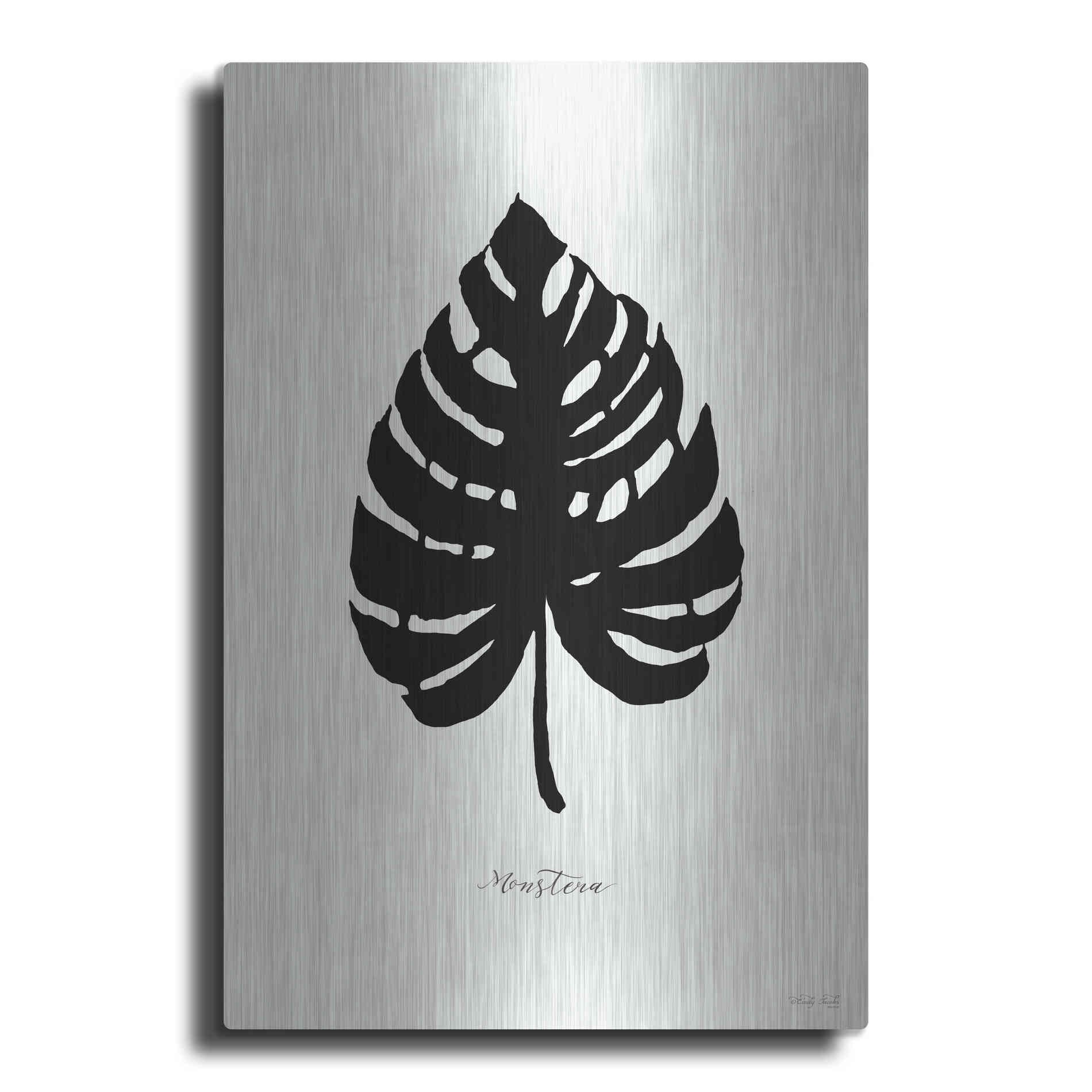 Luxe Metal Art 'Ebony Palm II' by Cindy Jacobs, Metal Wall Art