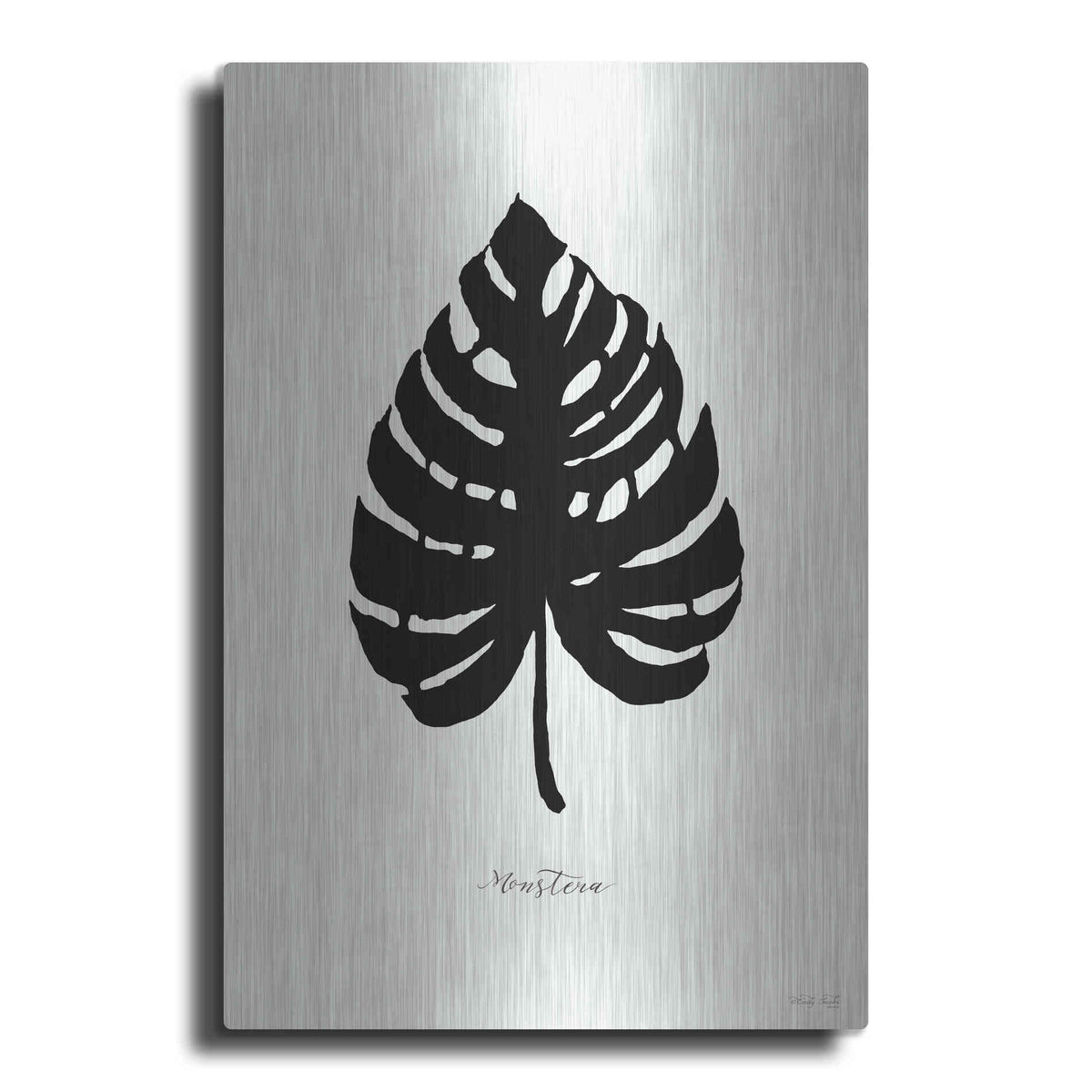 Luxe Metal Art 'Ebony Palm II' by Cindy Jacobs, Metal Wall Art