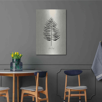 Luxe Metal Art 'Ebony Palm III' by Cindy Jacobs, Metal Wall Art,24x36