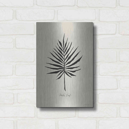 Luxe Metal Art 'Ebony Palm IV' by Cindy Jacobs, Metal Wall Art,12x16