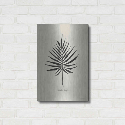 Luxe Metal Art 'Ebony Palm IV' by Cindy Jacobs, Metal Wall Art,16x24