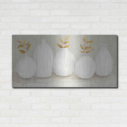 Luxe Metal Art 'Autumn Still Life I' by Cindy Jacobs, Metal Wall Art,48x24