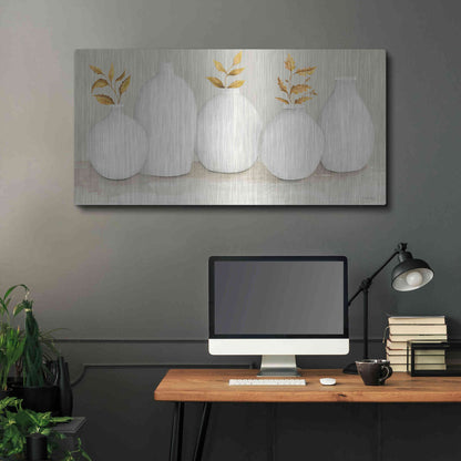 Luxe Metal Art 'Autumn Still Life I' by Cindy Jacobs, Metal Wall Art,48x24