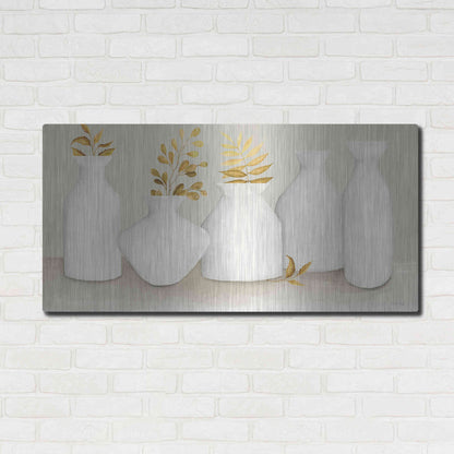 Luxe Metal Art 'Autumn Still Life II' by Cindy Jacobs, Metal Wall Art,48x24