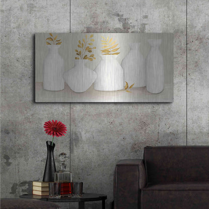 Luxe Metal Art 'Autumn Still Life II' by Cindy Jacobs, Metal Wall Art,48x24