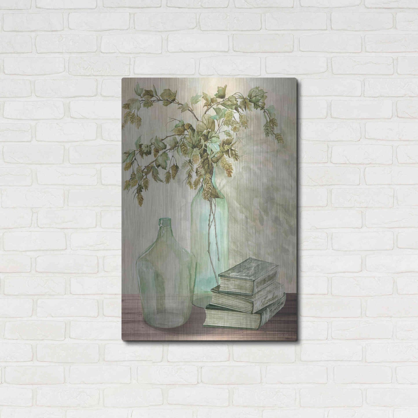 Luxe Metal Art 'Feeling Hoppy' by Cindy Jacobs, Metal Wall Art,24x36