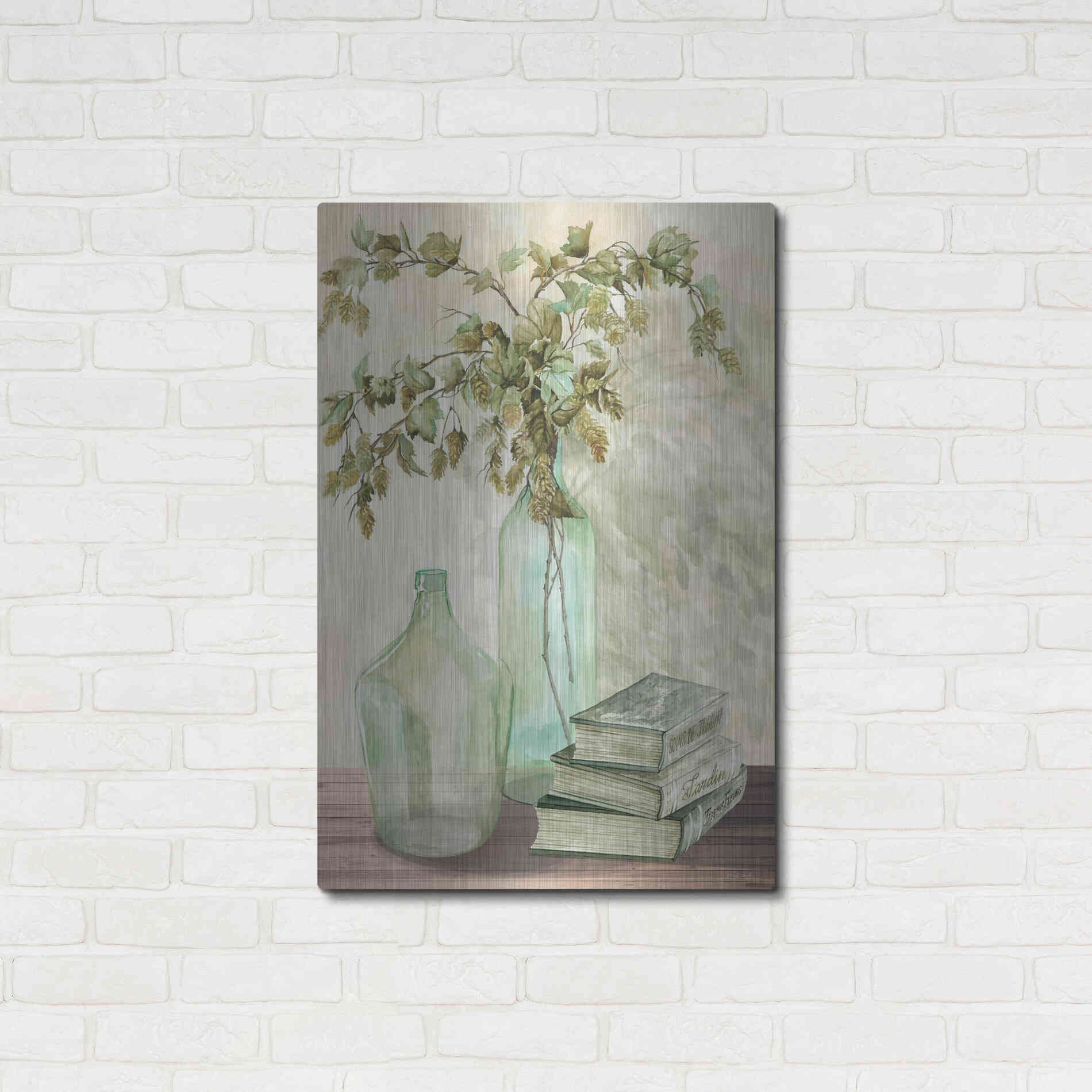 Luxe Metal Art 'Feeling Hoppy' by Cindy Jacobs, Metal Wall Art,24x36