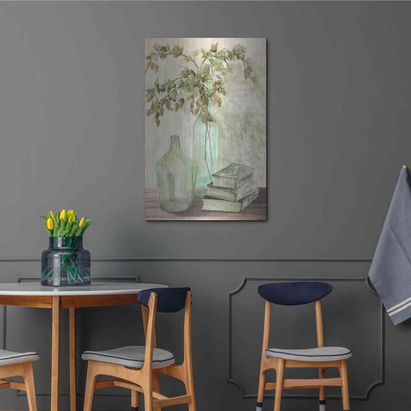 Luxe Metal Art 'Feeling Hoppy' by Cindy Jacobs, Metal Wall Art,24x36