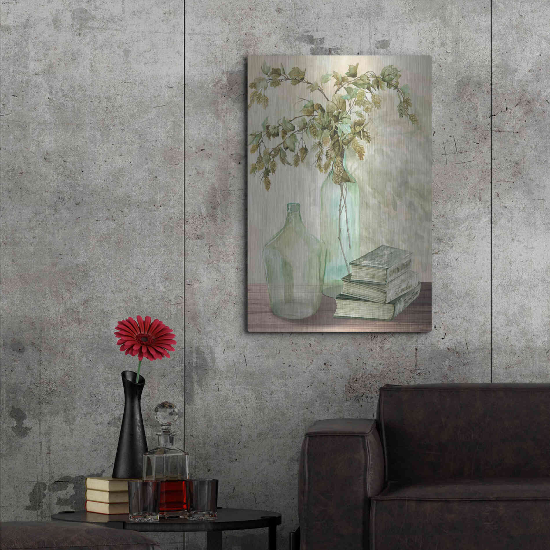 Luxe Metal Art 'Feeling Hoppy' by Cindy Jacobs, Metal Wall Art,24x36