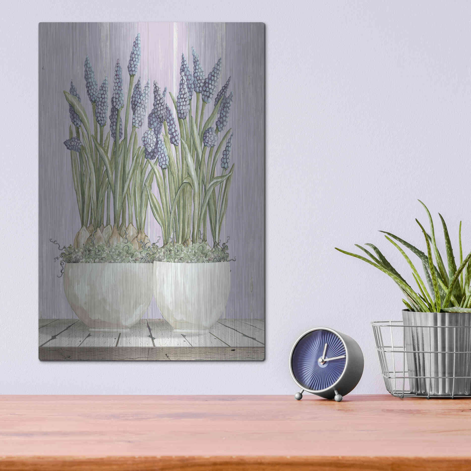 Luxe Metal Art 'Let Love Blossom' by Cindy Jacobs, Metal Wall Art,12x16