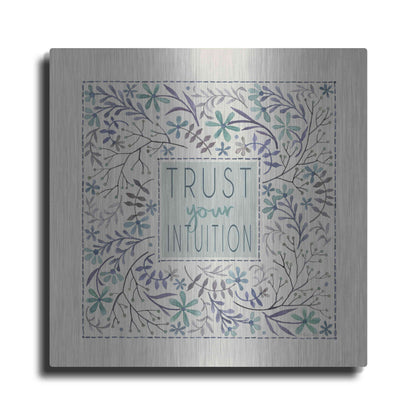 Luxe Metal Art 'Trust Your Intuition' by Cindy Jacobs, Metal Wall Art