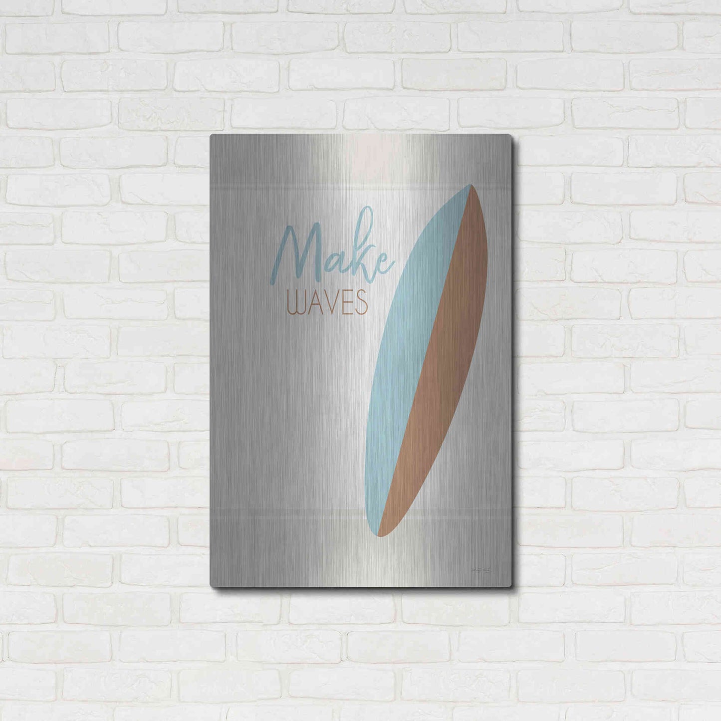 Luxe Metal Art 'Make Waves' by Cindy Jacobs, Metal Wall Art,24x36