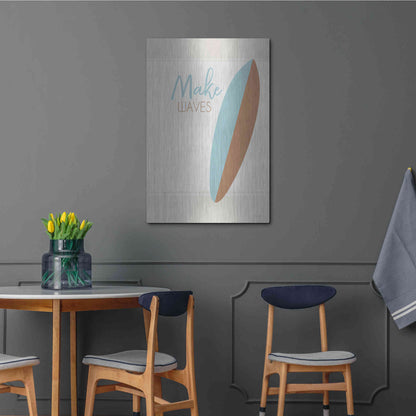 Luxe Metal Art 'Make Waves' by Cindy Jacobs, Metal Wall Art,24x36