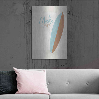Luxe Metal Art 'Make Waves' by Cindy Jacobs, Metal Wall Art,24x36