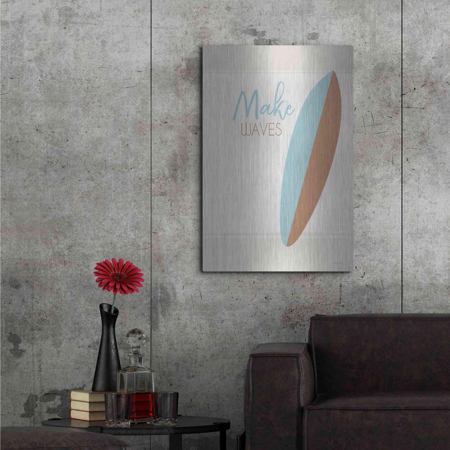 Luxe Metal Art 'Make Waves' by Cindy Jacobs, Metal Wall Art,24x36