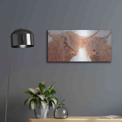 Luxe Metal Art 'Highland Pair' by Diane Fifer, Metal Wall Art,24x12