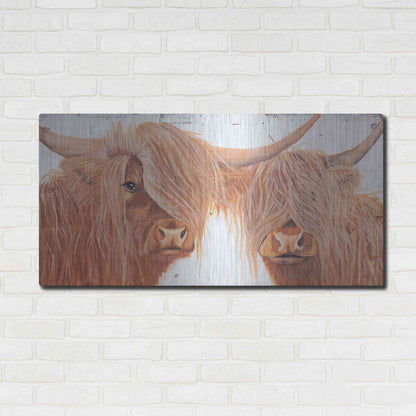 Luxe Metal Art 'Highland Pair' by Diane Fifer, Metal Wall Art,48x24