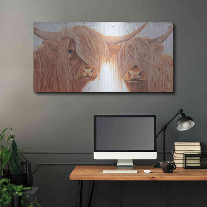Luxe Metal Art 'Highland Pair' by Diane Fifer, Metal Wall Art,48x24