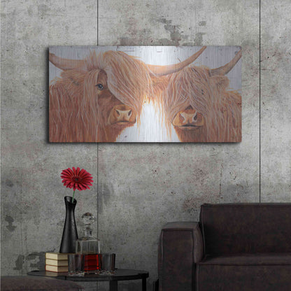 Luxe Metal Art 'Highland Pair' by Diane Fifer, Metal Wall Art,48x24