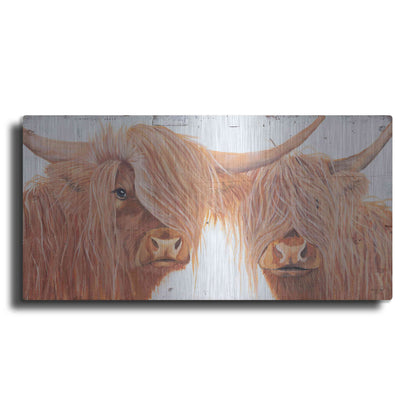Luxe Metal Art 'Highland Pair' by Diane Fifer, Metal Wall Art