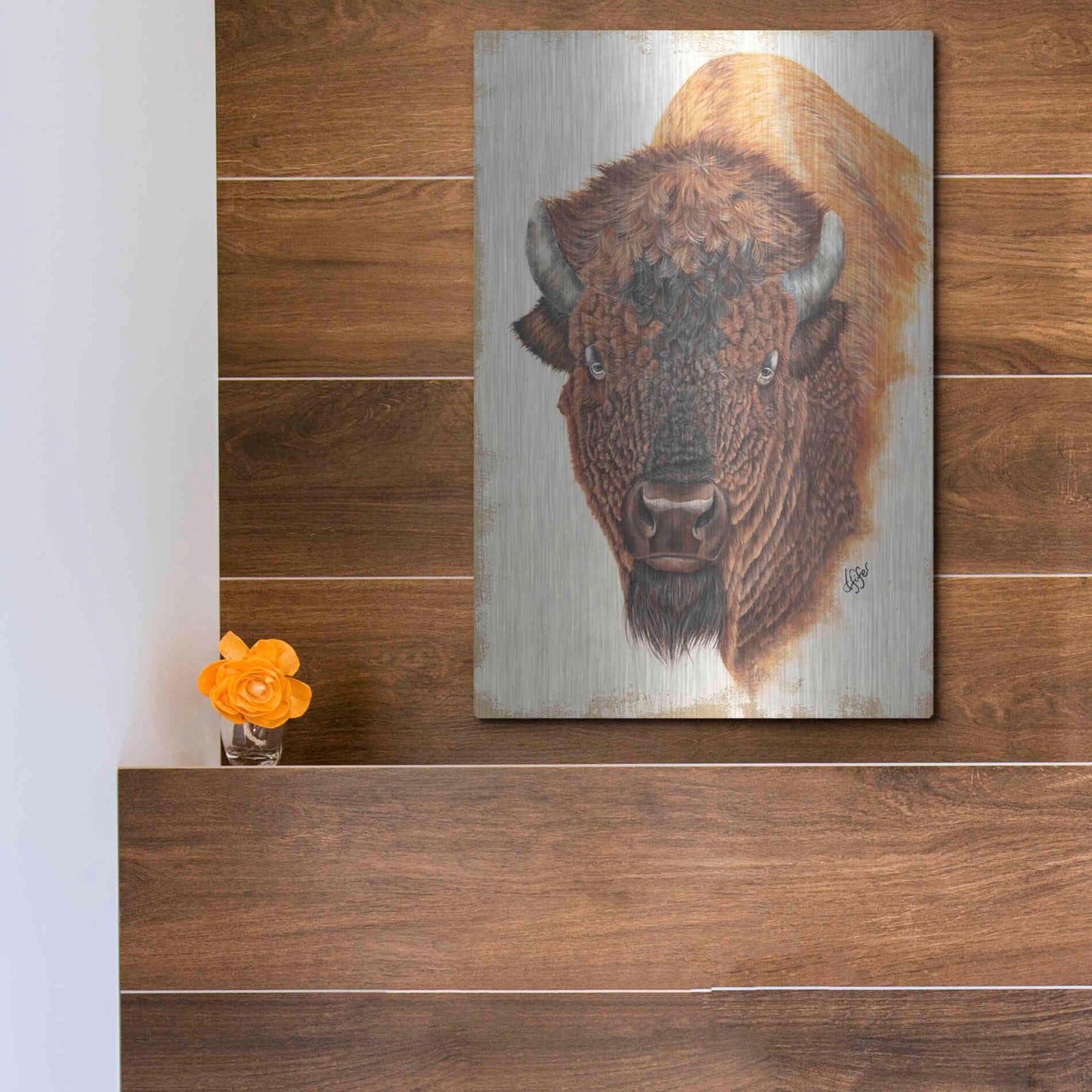 Luxe Metal Art 'Wildly Free' by Diane Fifer, Metal Wall Art,12x16
