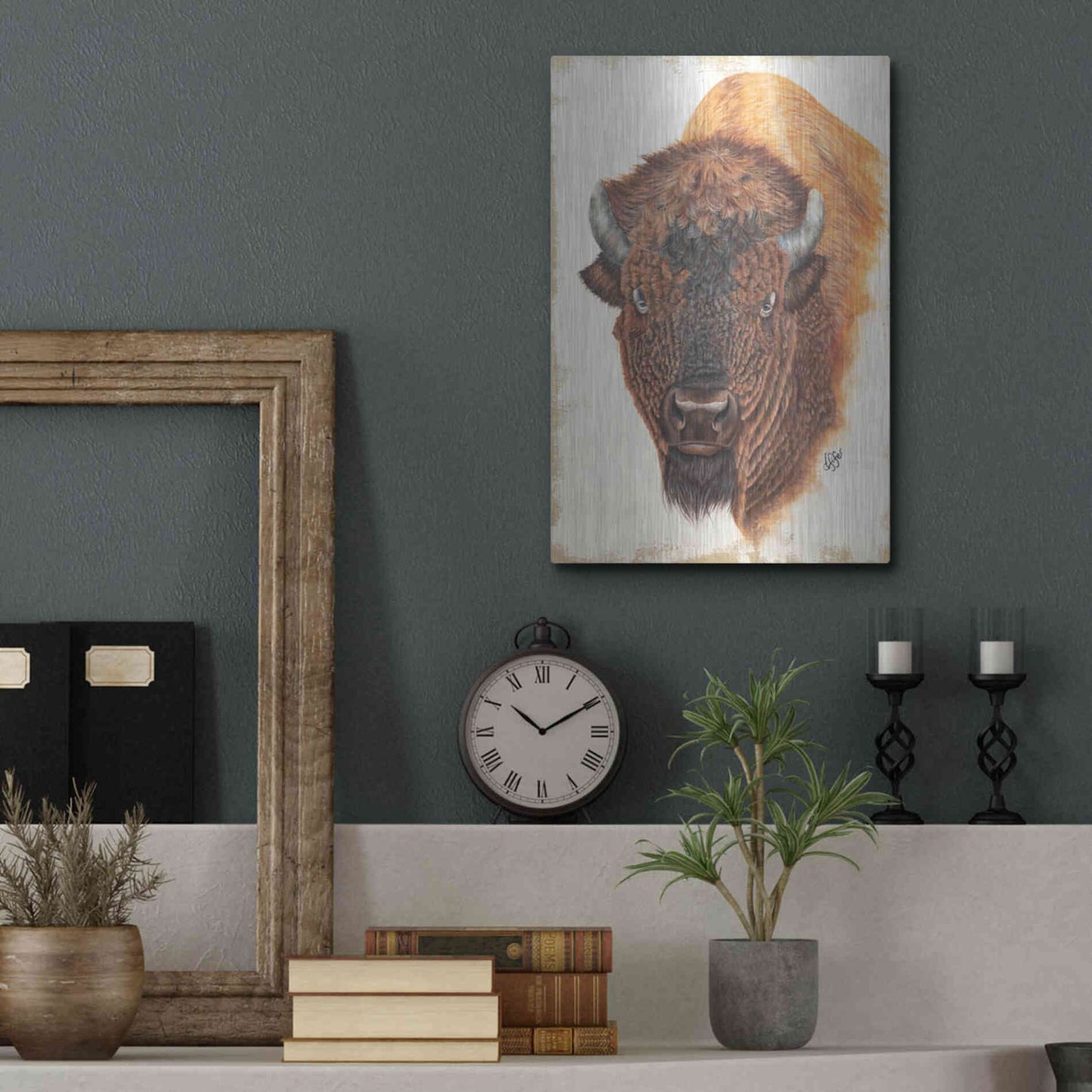 Luxe Metal Art 'Wildly Free' by Diane Fifer, Metal Wall Art,12x16