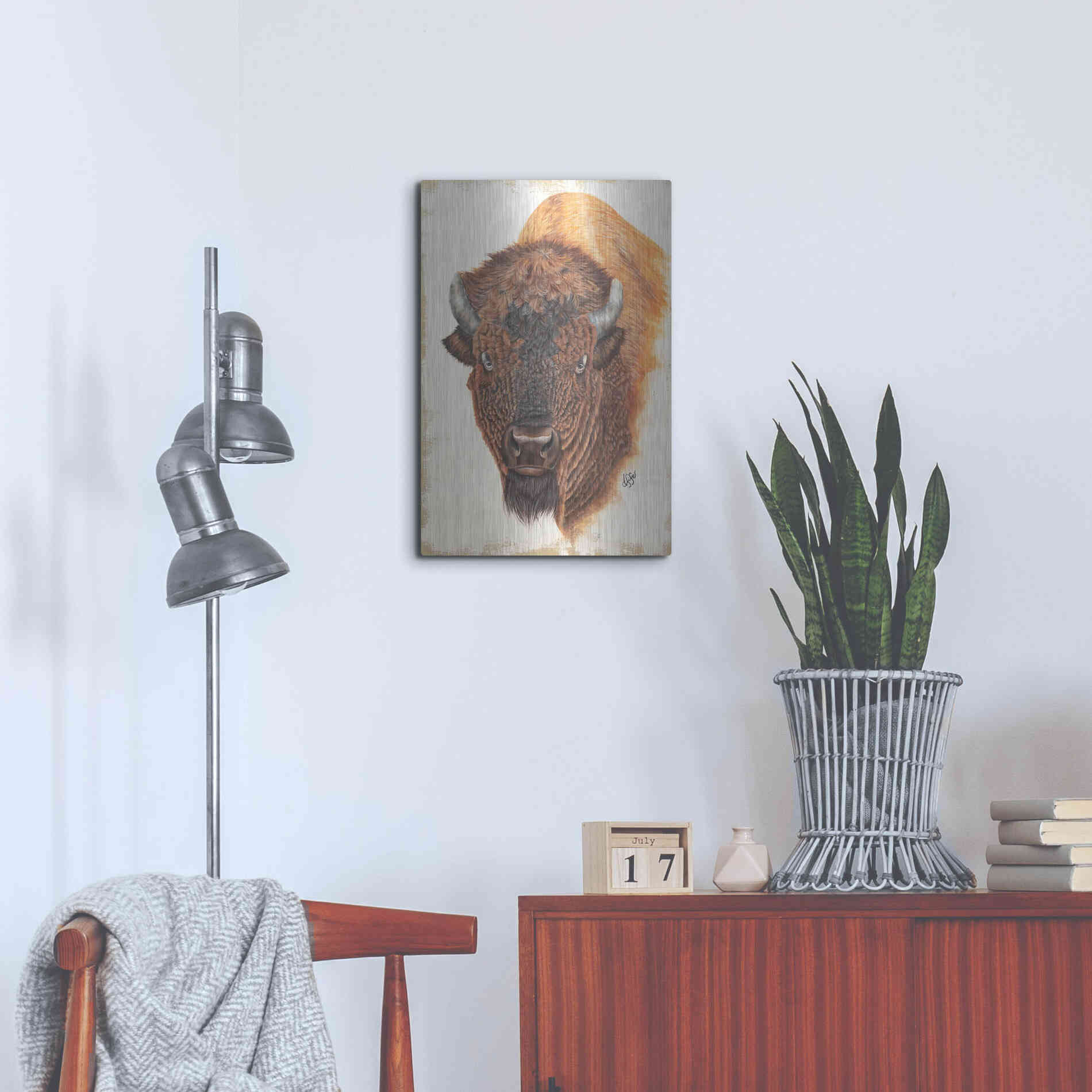 Luxe Metal Art 'Wildly Free' by Diane Fifer, Metal Wall Art,16x24