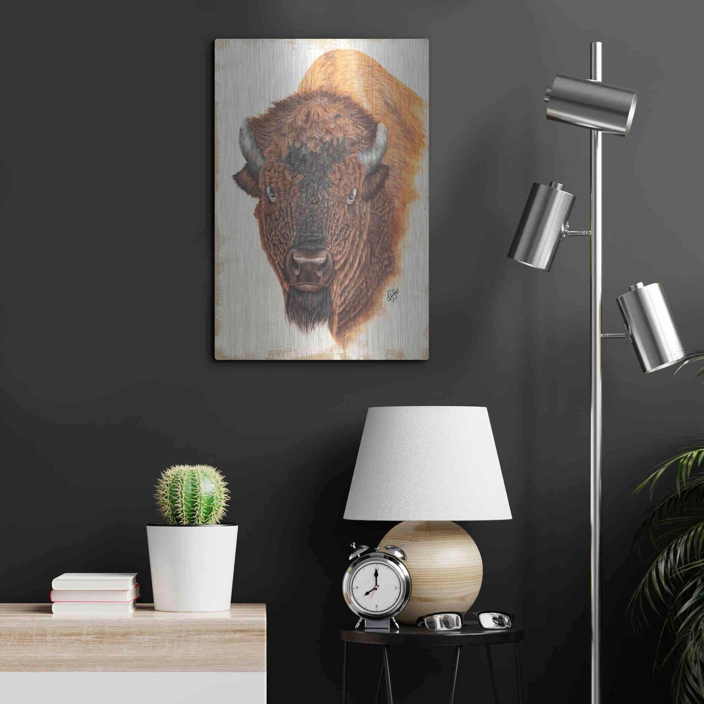 Luxe Metal Art 'Wildly Free' by Diane Fifer, Metal Wall Art,16x24